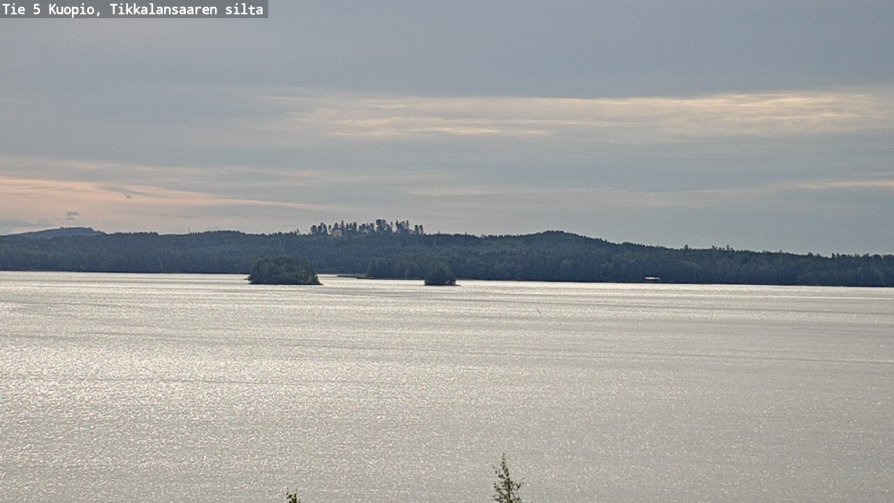 Weather Camera Image Road 5 Kuopio, Tikkalansaari, Kuopio, Pohjois-Savo