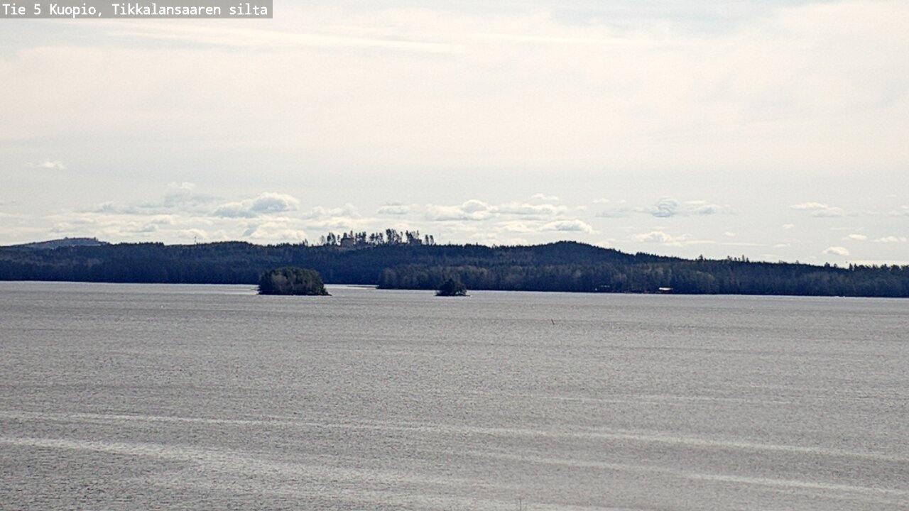 Weather Camera Image Väg 5 Kuopio, Tikkalansaari, Kuopio, Pohjois-Savo