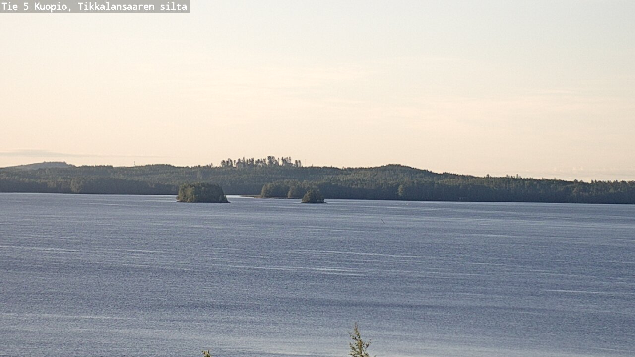 Weather Camera Image Road 5 Kuopio, Tikkalansaari, Kuopio, Pohjois-Savo