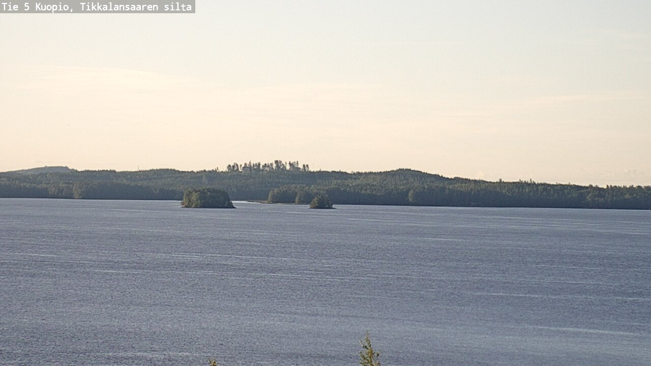 Weather Camera Image Road 5 Kuopio, Tikkalansaari, Kuopio, Pohjois-Savo