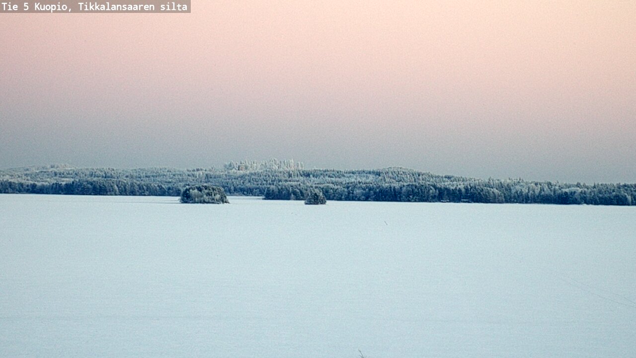 Weather Camera Image Väg 5 Kuopio, Tikkalansaari, Kuopio, Pohjois-Savo