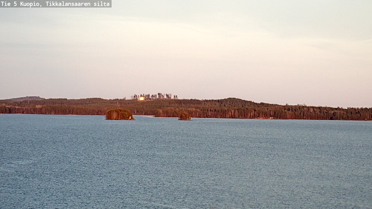 Weather Camera Image Väg 5 Kuopio, Tikkalansaari, Kuopio, Pohjois-Savo