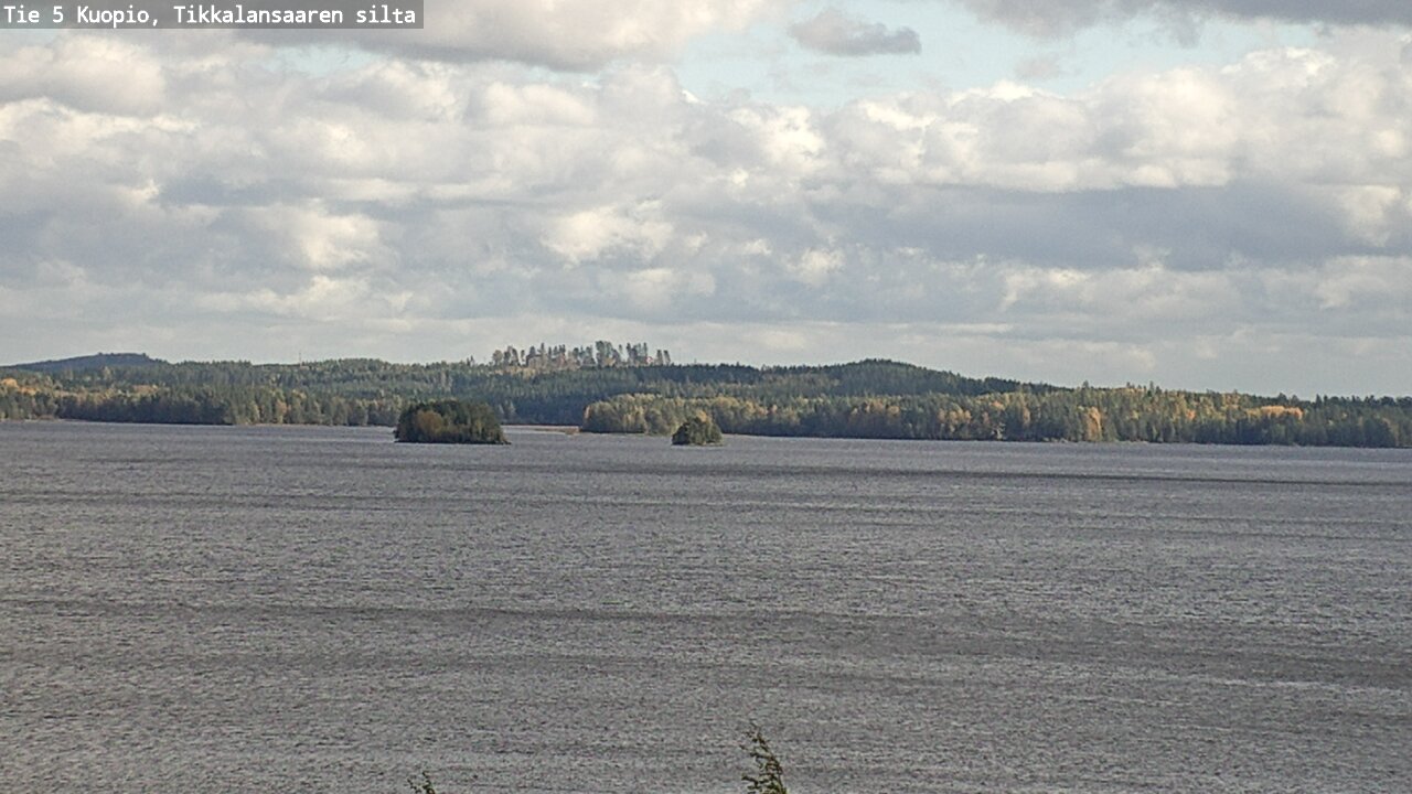 Weather Camera Image Road 5 Kuopio, Tikkalansaari, Kuopio, Pohjois-Savo