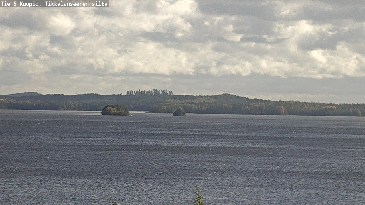 Weather Camera Image Road 5 Kuopio, Tikkalansaari, Kuopio, Pohjois-Savo