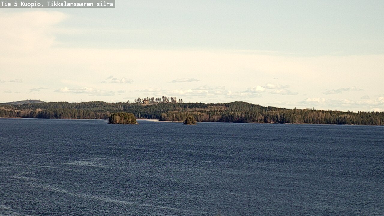 Weather Camera Image Väg 5 Kuopio, Tikkalansaari, Kuopio, Pohjois-Savo