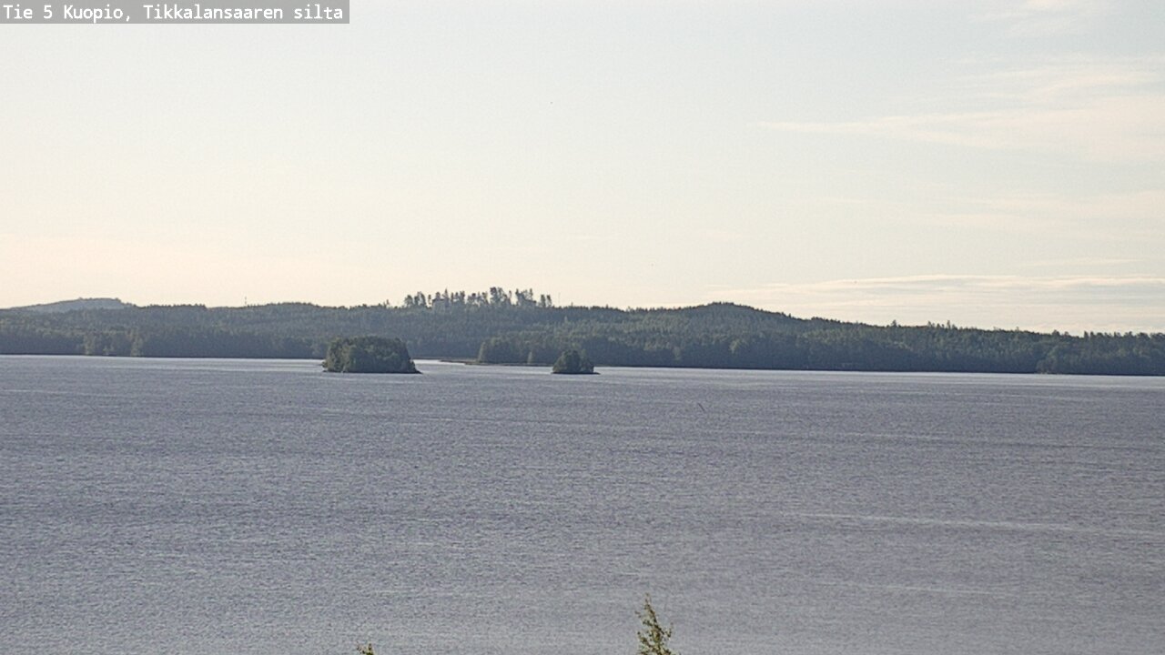 Weather Camera Image Road 5 Kuopio, Tikkalansaari, Kuopio, Pohjois-Savo