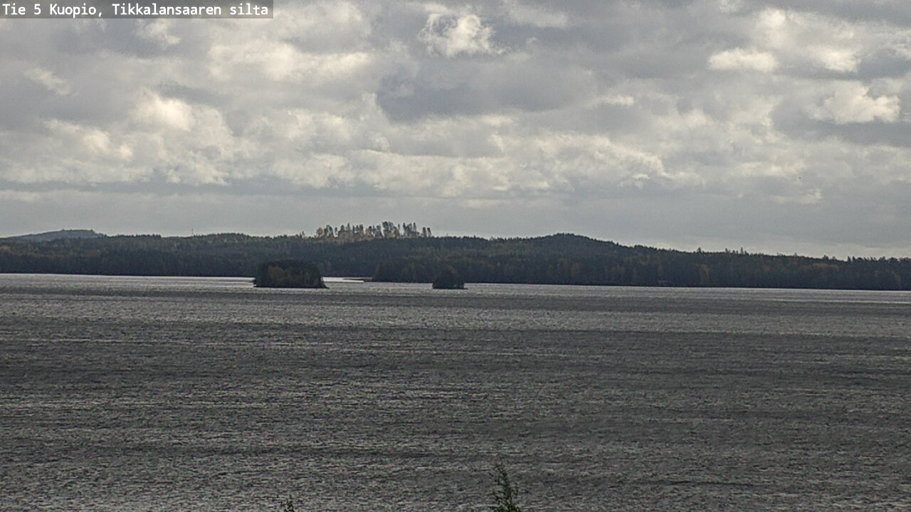 Weather Camera Image Road 5 Kuopio, Tikkalansaari, Kuopio, Pohjois-Savo