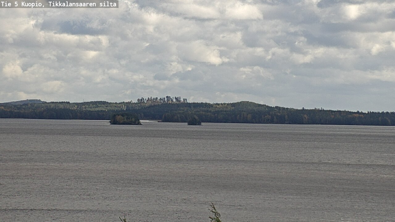 Weather Camera Image Road 5 Kuopio, Tikkalansaari, Kuopio, Pohjois-Savo