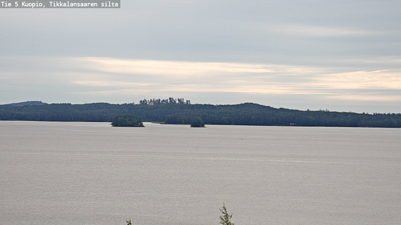Weather Camera Image Road 5 Kuopio, Tikkalansaari, Kuopio, Pohjois-Savo
