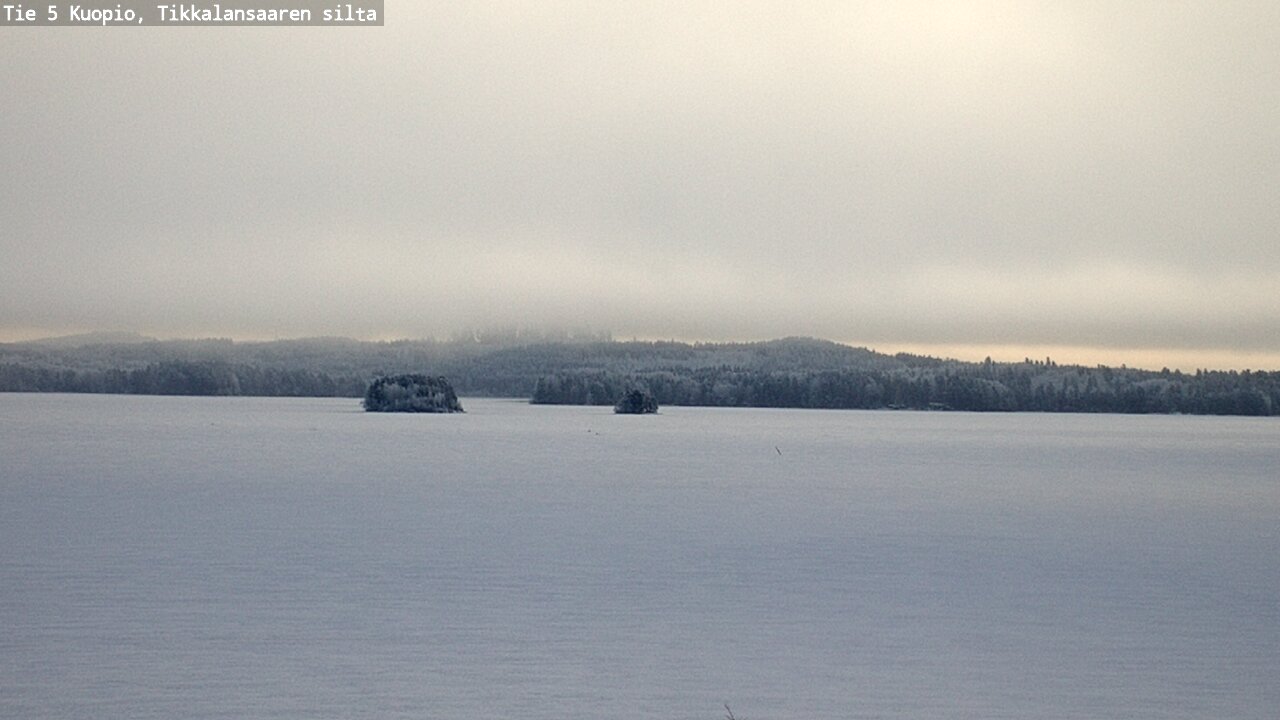 Weather Camera Image Väg 5 Kuopio, Tikkalansaari, Kuopio, Pohjois-Savo
