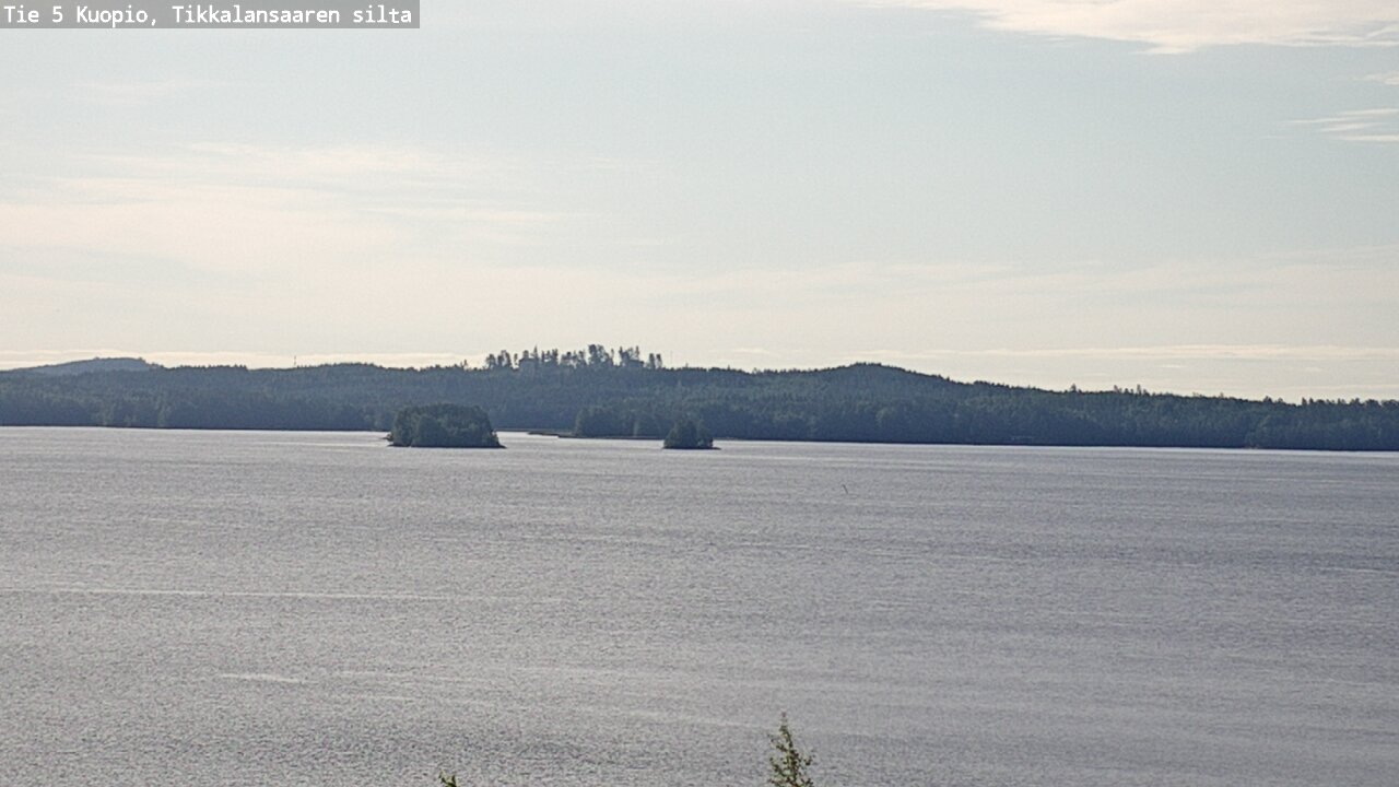 Weather Camera Image Road 5 Kuopio, Tikkalansaari, Kuopio, Pohjois-Savo