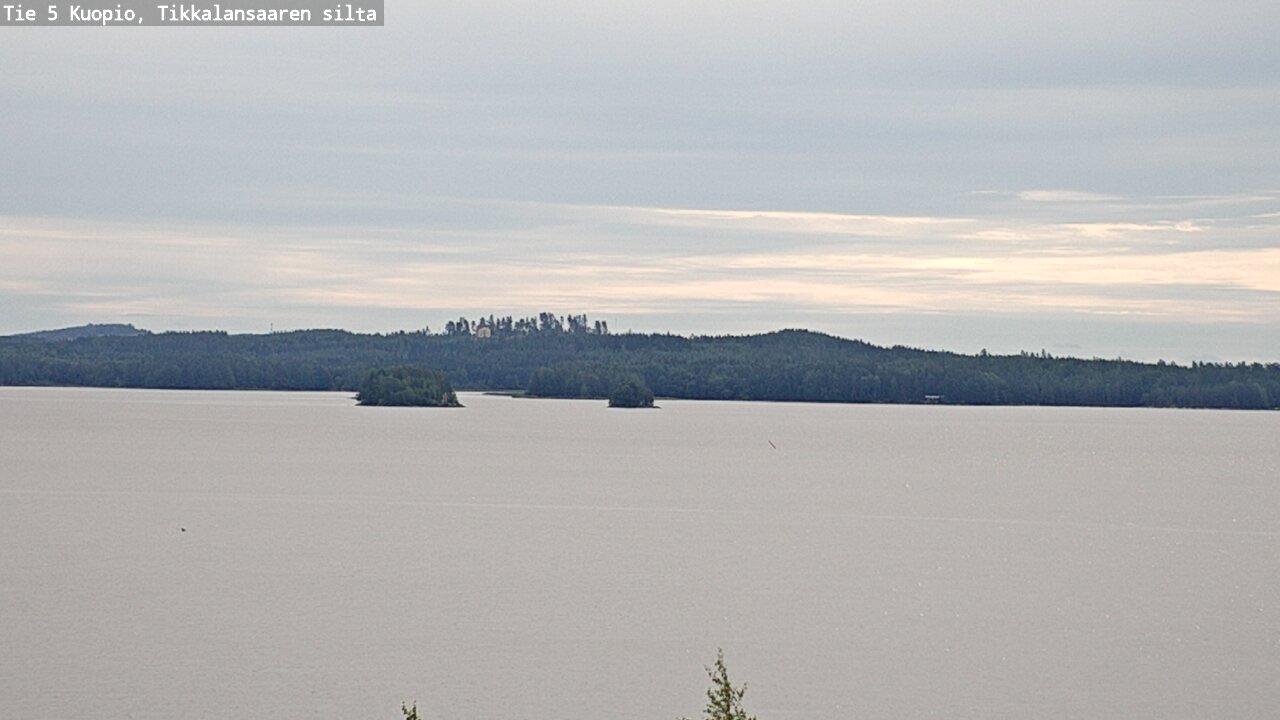 Weather Camera Image Road 5 Kuopio, Tikkalansaari, Kuopio, Pohjois-Savo