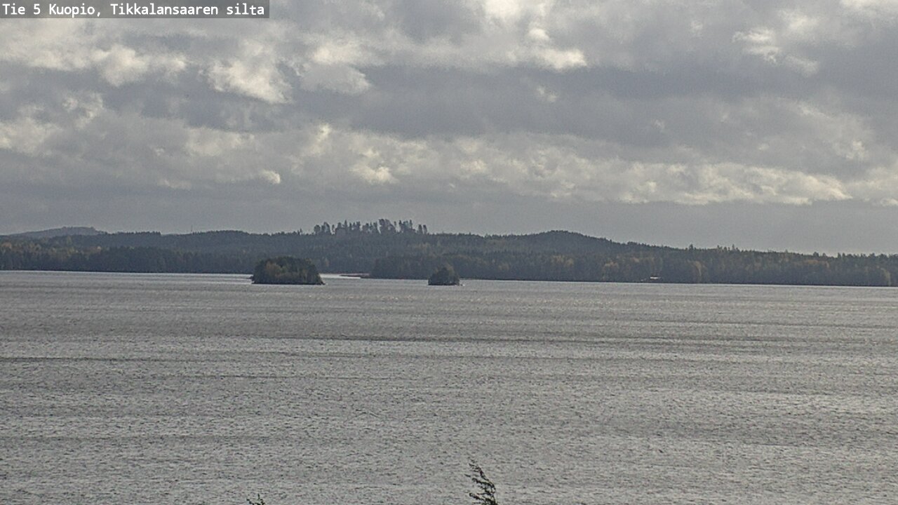Weather Camera Image Road 5 Kuopio, Tikkalansaari, Kuopio, Pohjois-Savo