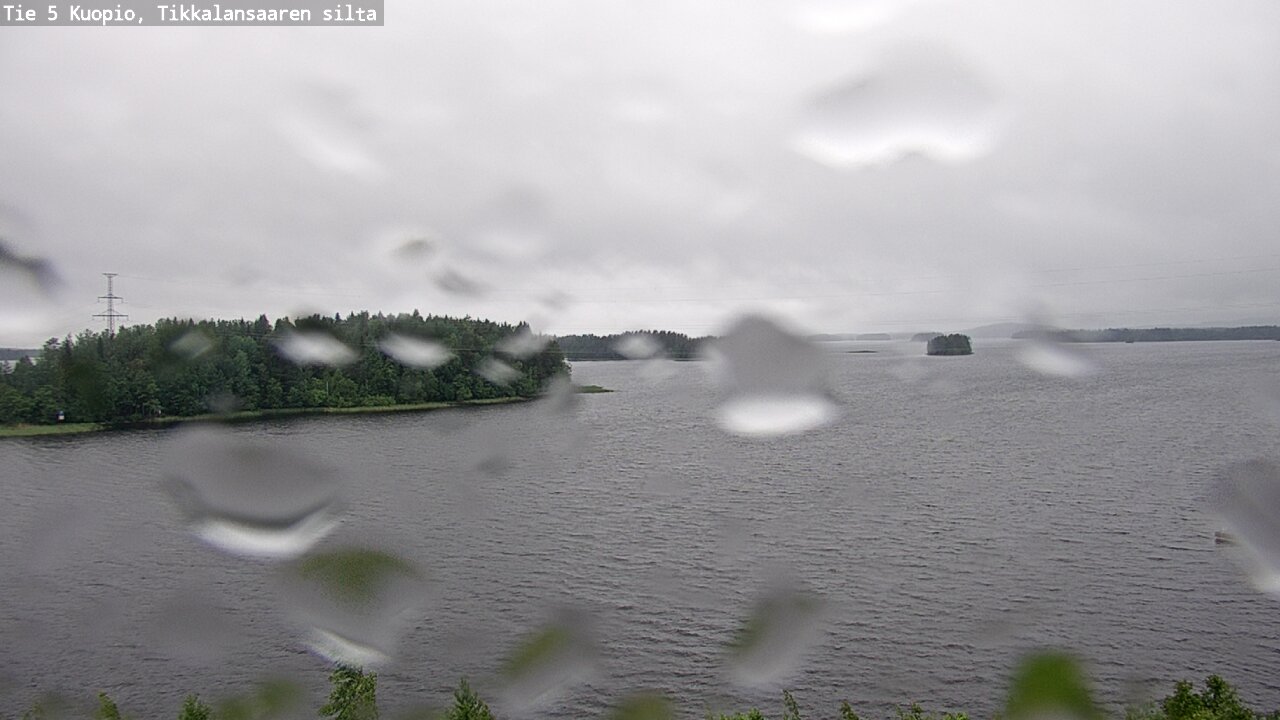 Weather Camera Image Road 5 Kuopio, Tikkalansaari, Kuopio, Pohjois-Savo
