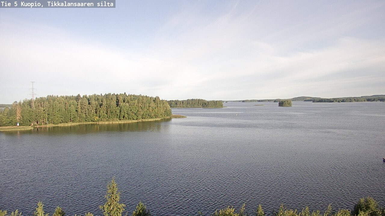 Weather Camera Image Road 5 Kuopio, Tikkalansaari, Kuopio, Pohjois-Savo