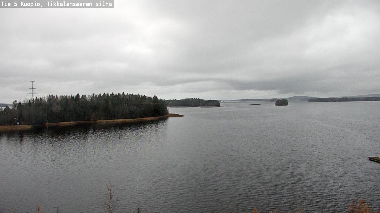 Weather Camera Image Väg 5 Kuopio, Tikkalansaari, Kuopio, Pohjois-Savo
