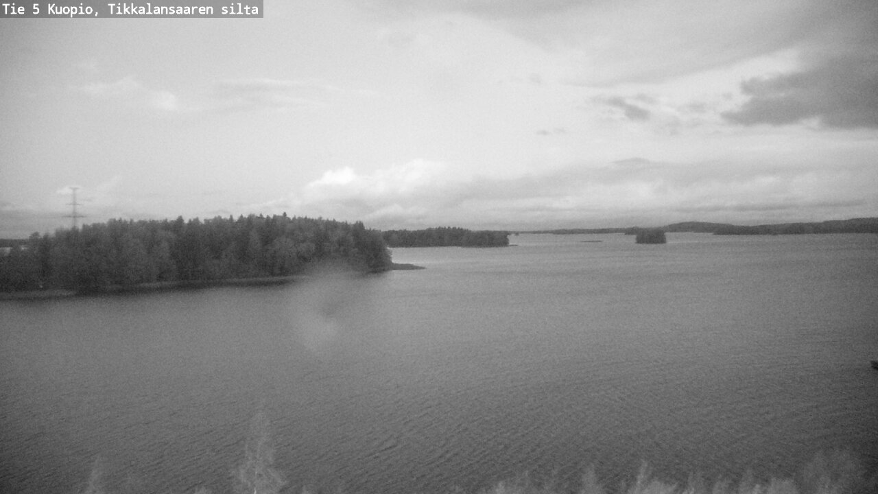 Weather Camera Image Road 5 Kuopio, Tikkalansaari, Kuopio, Pohjois-Savo