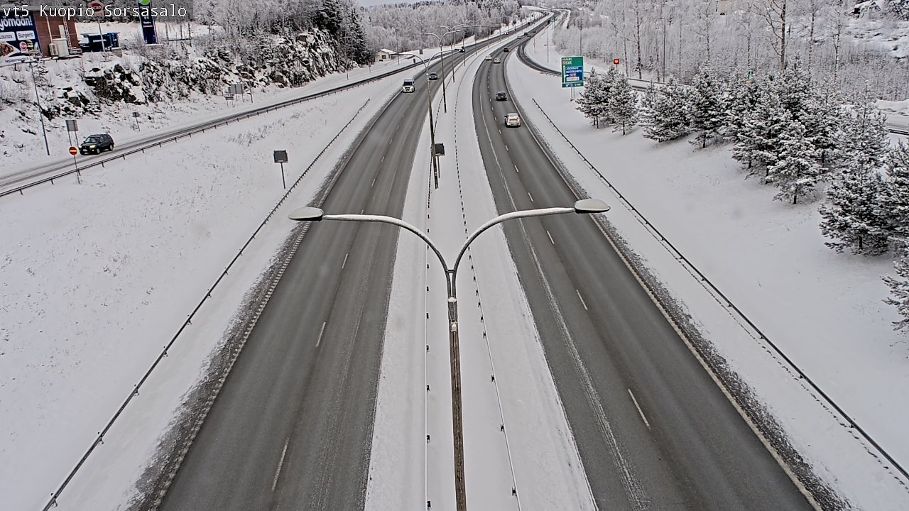 Weather Camera Image Road 5 Kuopio, Sorsasalo, Kuopio, Pohjois-Savo
