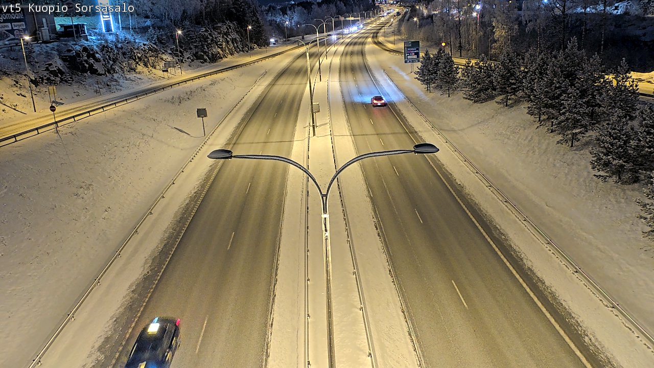 Weather Camera Image Väg 5 Kuopio, Sorsasalo, Kuopio, Pohjois-Savo