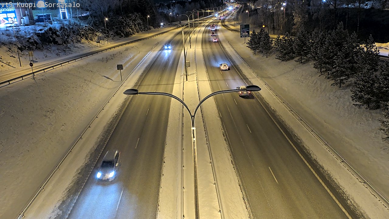 Weather Camera Image Road 5 Kuopio, Sorsasalo, Kuopio, Pohjois-Savo