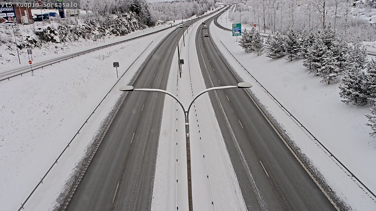 Weather Camera Image Road 5 Kuopio, Sorsasalo, Kuopio, Pohjois-Savo