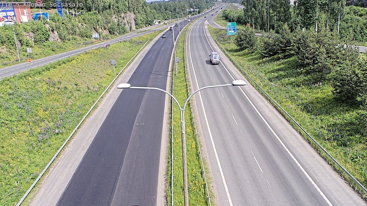 Kelikamerat Kuva Tie 5 Kuopio, Sorsasalo, Kuopio, Pohjois-Savo