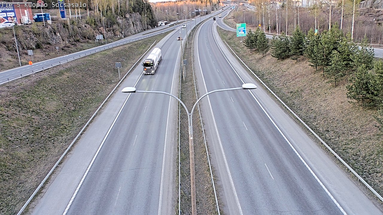 Kelikamerat Kuva Tie 5 Kuopio, Sorsasalo, Kuopio, Pohjois-Savo