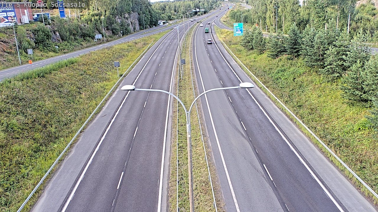 Kelikamerat Kuva Tie 5 Kuopio, Sorsasalo, Kuopio, Pohjois-Savo