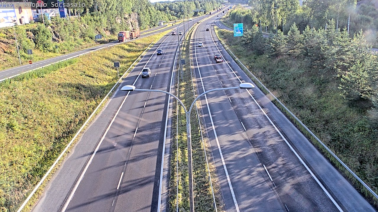 Weather Camera Image Road 5 Kuopio, Sorsasalo, Kuopio, Pohjois-Savo
