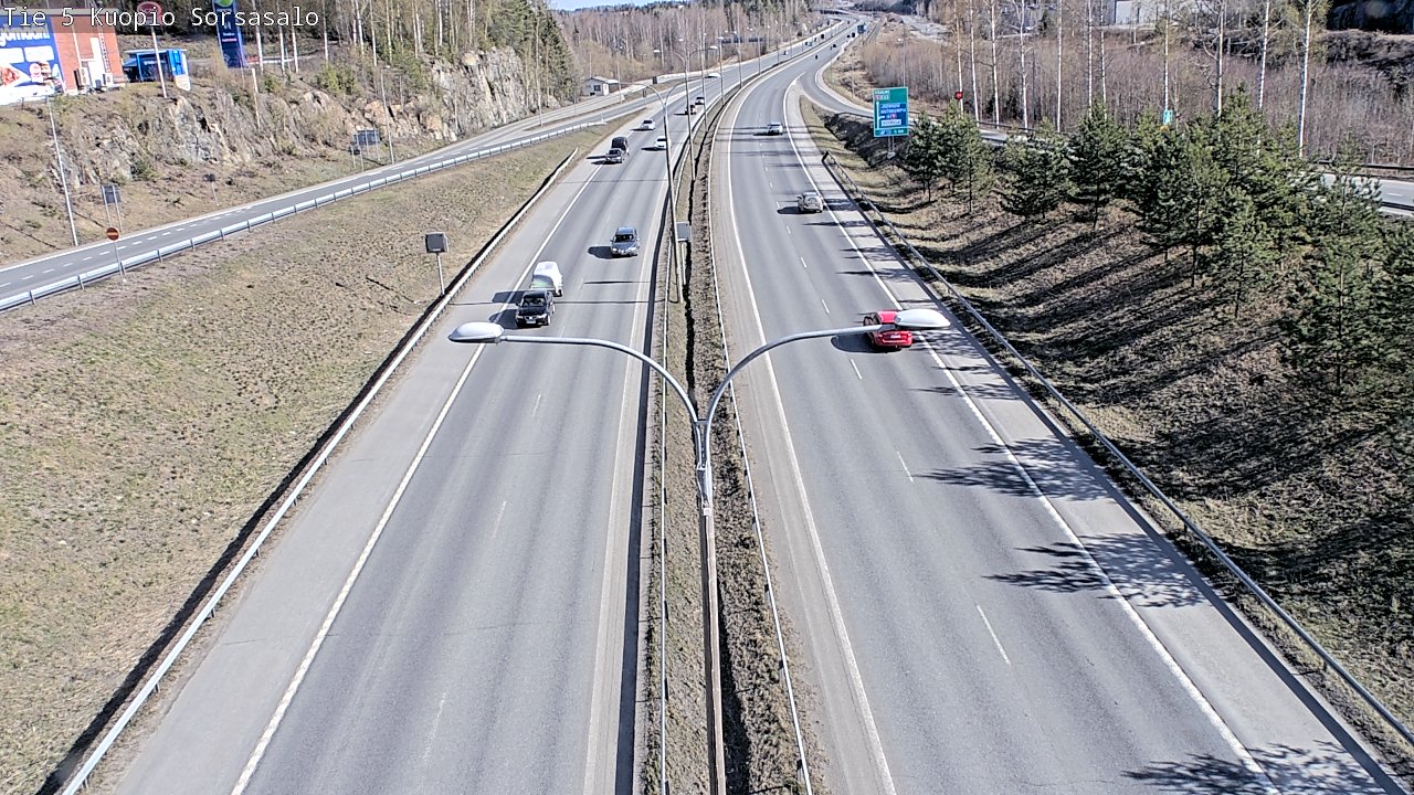 Kelikamerat Kuva Tie 5 Kuopio, Sorsasalo, Kuopio, Pohjois-Savo