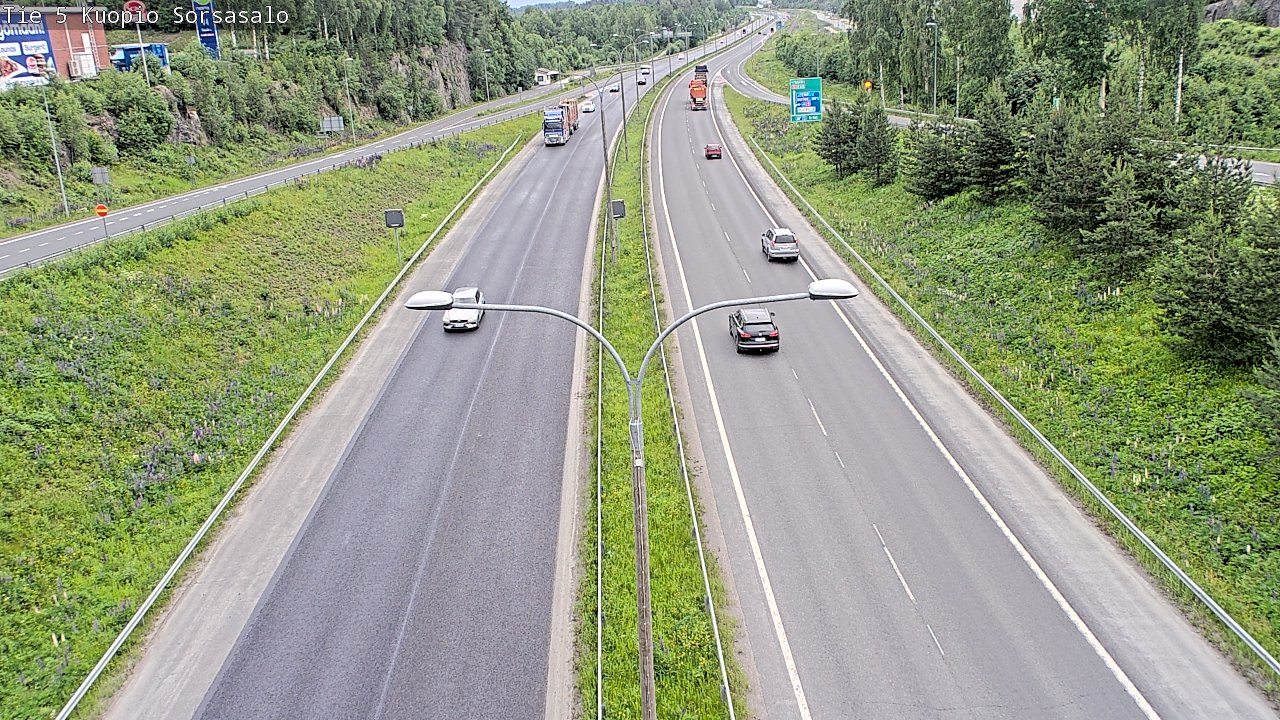 Kelikamerat Kuva Tie 5 Kuopio, Sorsasalo, Kuopio, Pohjois-Savo