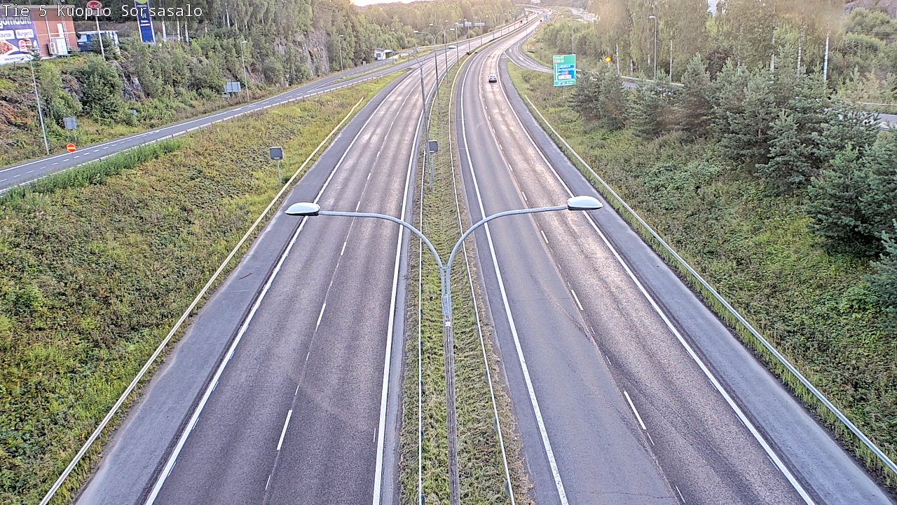 Kelikamerat Kuva Tie 5 Kuopio, Sorsasalo, Kuopio, Pohjois-Savo