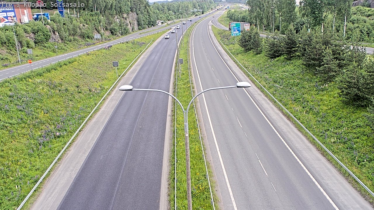 Kelikamerat Kuva Tie 5 Kuopio, Sorsasalo, Kuopio, Pohjois-Savo
