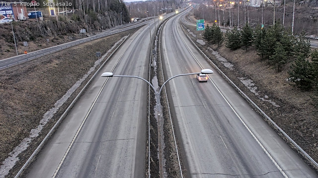 Weather Camera Image Road 5 Kuopio, Sorsasalo, Kuopio, Pohjois-Savo