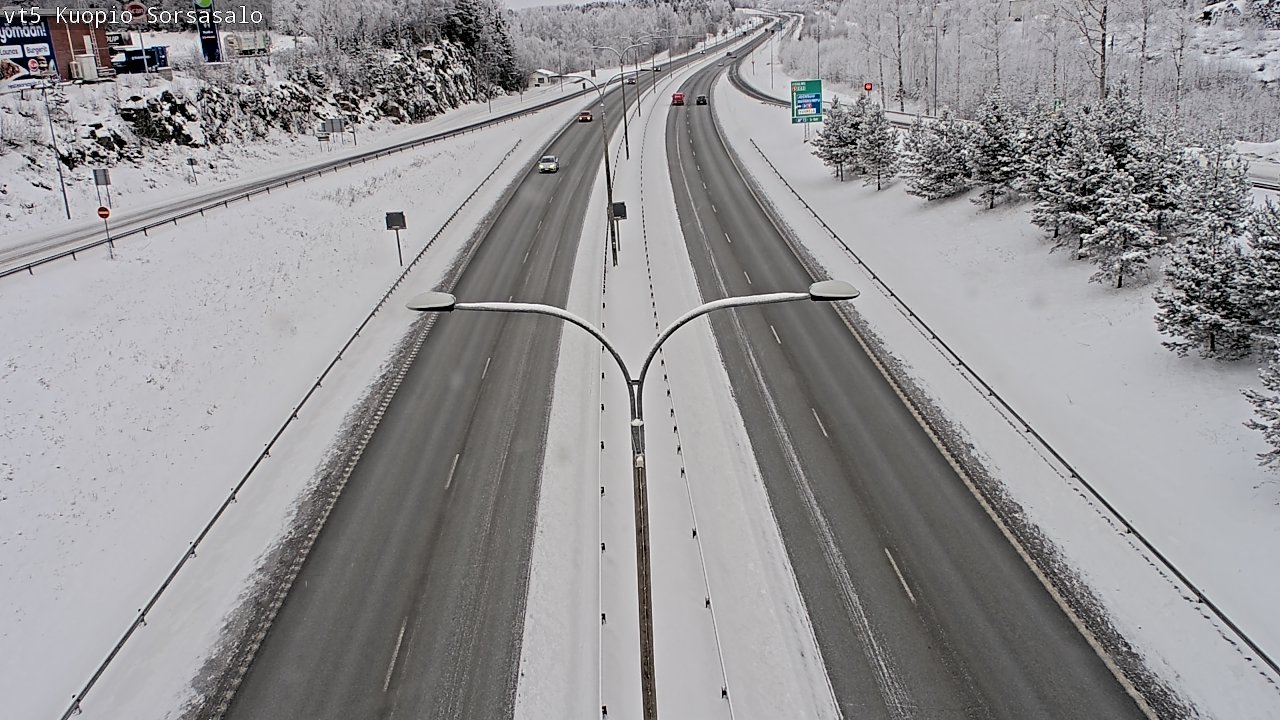 Weather Camera Image Road 5 Kuopio, Sorsasalo, Kuopio, Pohjois-Savo