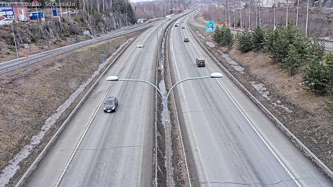 Weather Camera Image Väg 5 Kuopio, Sorsasalo, Kuopio, Pohjois-Savo