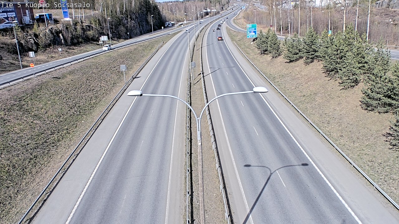 Kelikamerat Kuva Tie 5 Kuopio, Sorsasalo, Kuopio, Pohjois-Savo