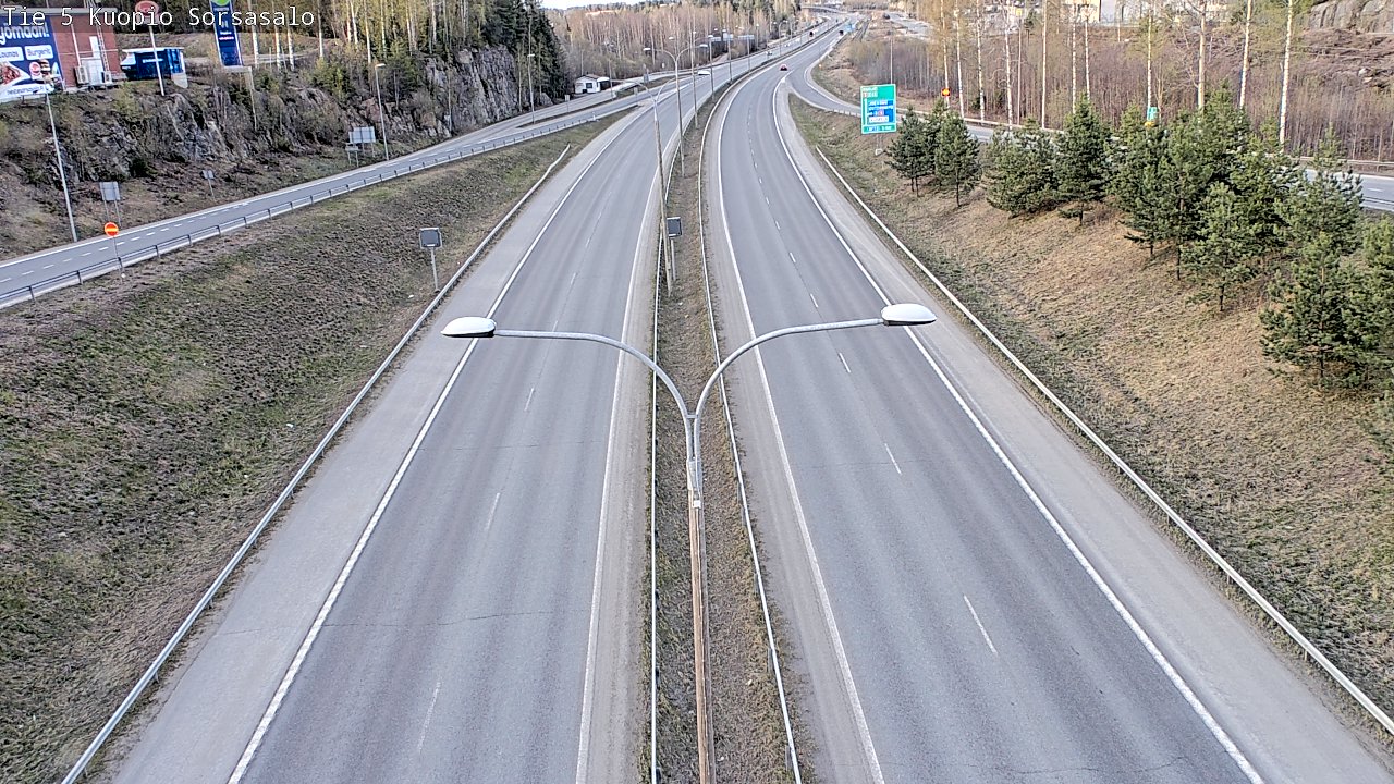 Kelikamerat Kuva Tie 5 Kuopio, Sorsasalo, Kuopio, Pohjois-Savo