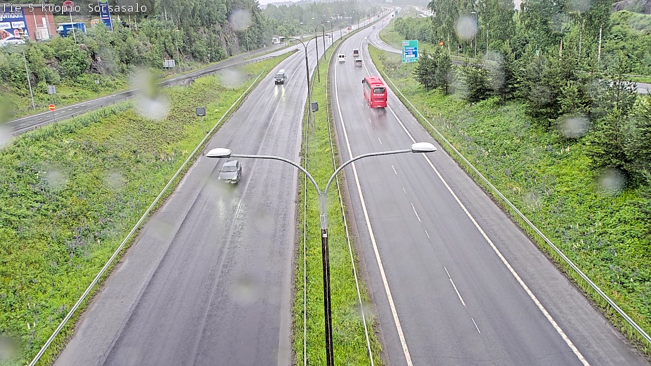 Weather Camera Image Väg 5 Kuopio, Sorsasalo, Kuopio, Pohjois-Savo