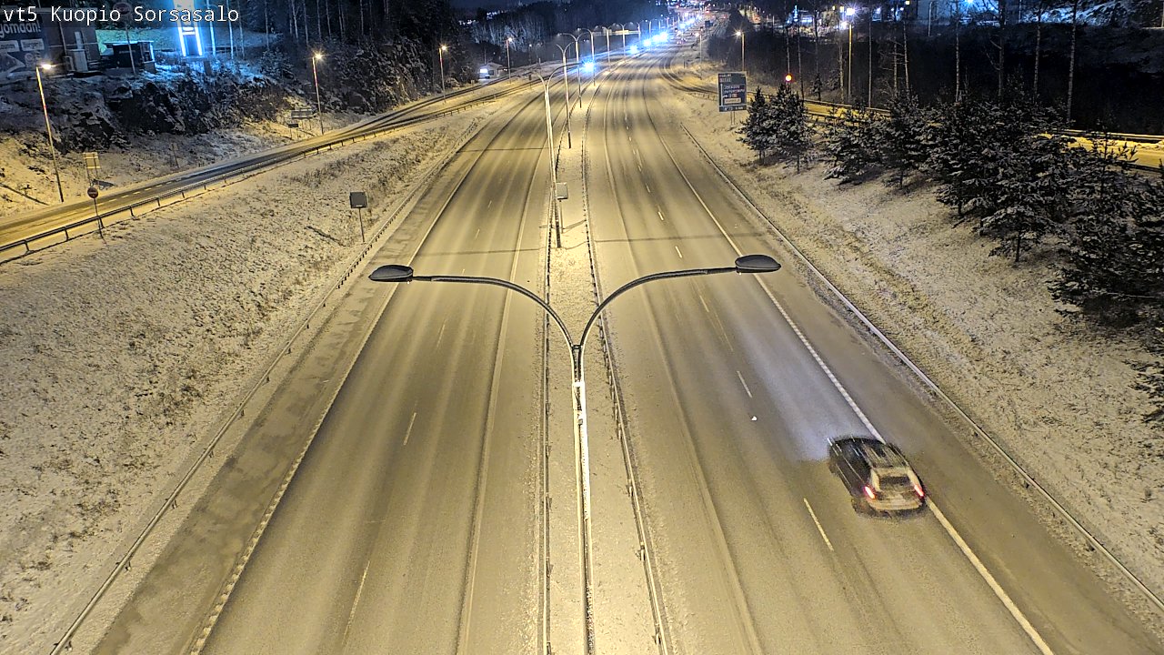 Weather Camera Image Väg 5 Kuopio, Sorsasalo, Kuopio, Pohjois-Savo