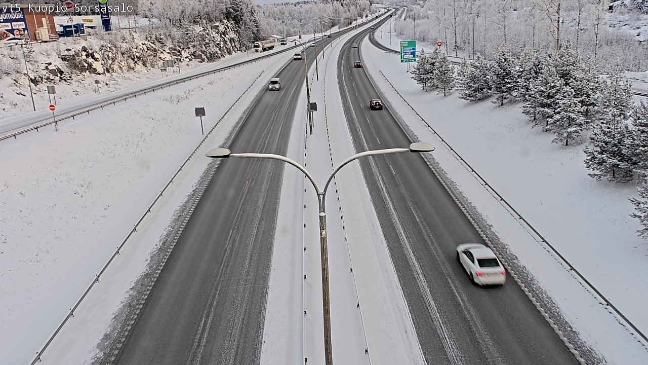 Weather Camera Image Road 5 Kuopio, Sorsasalo, Kuopio, Pohjois-Savo