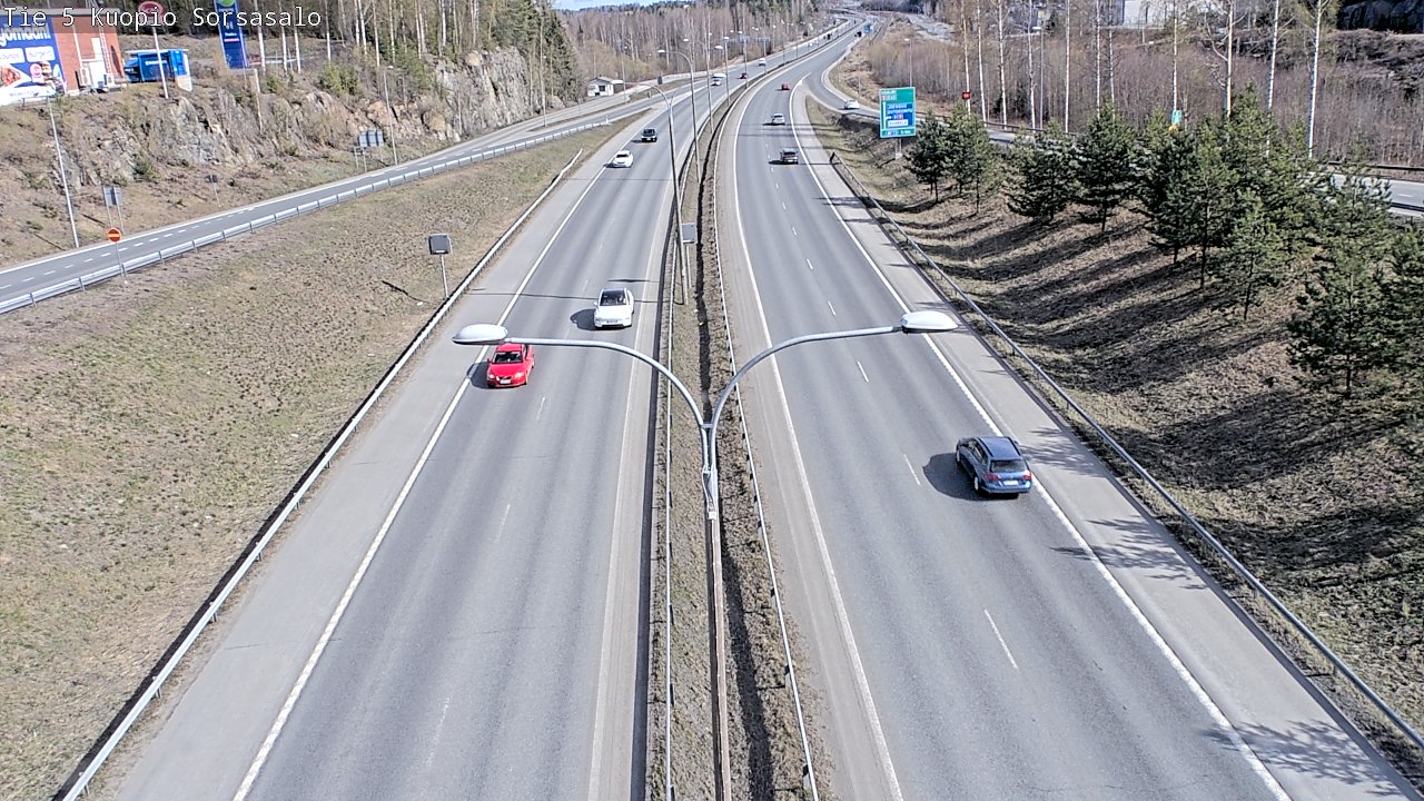Kelikamerat Kuva Tie 5 Kuopio, Sorsasalo, Kuopio, Pohjois-Savo