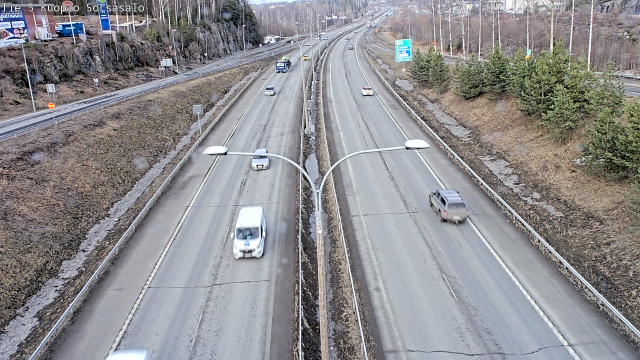 Weather Camera Image Väg 5 Kuopio, Sorsasalo, Kuopio, Pohjois-Savo