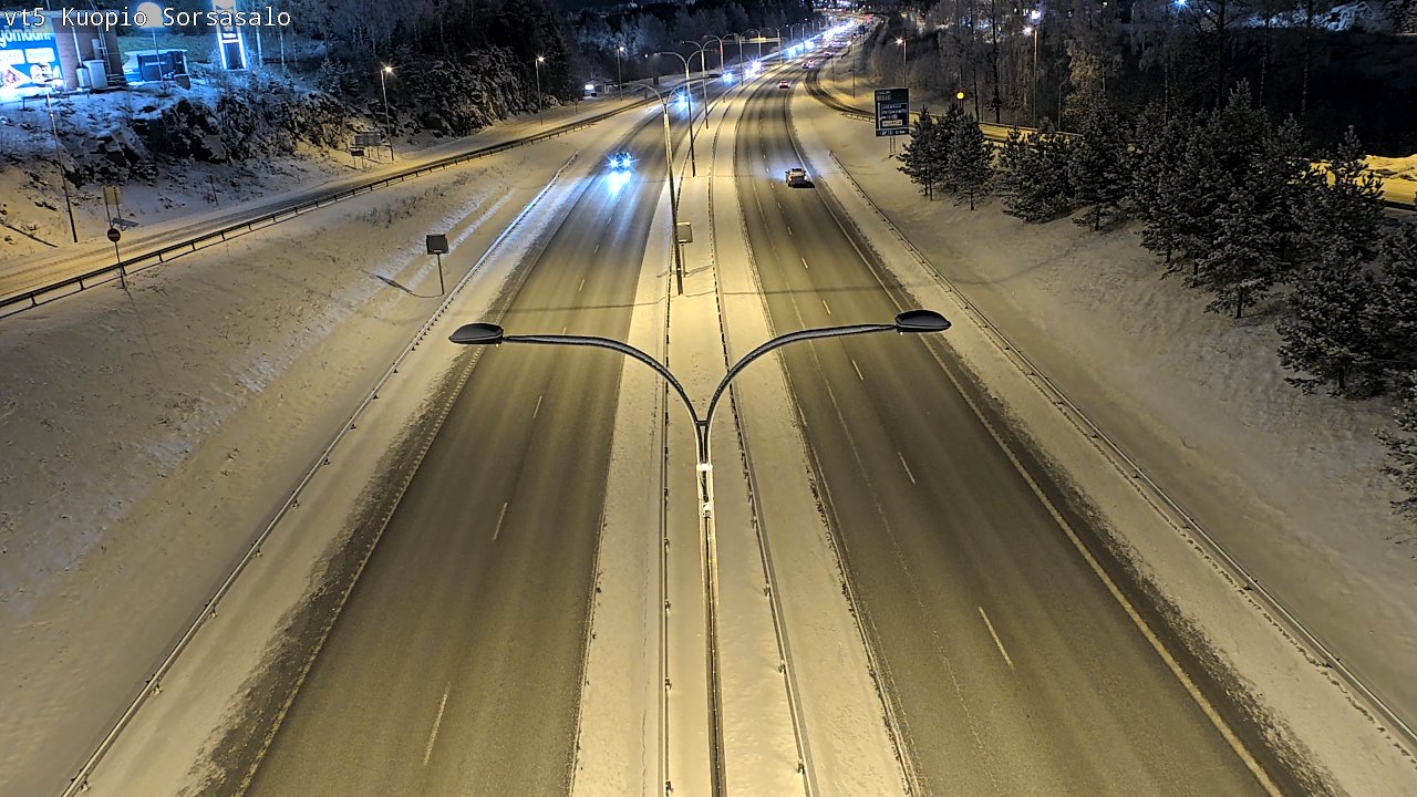 Weather Camera Image Road 5 Kuopio, Sorsasalo, Kuopio, Pohjois-Savo