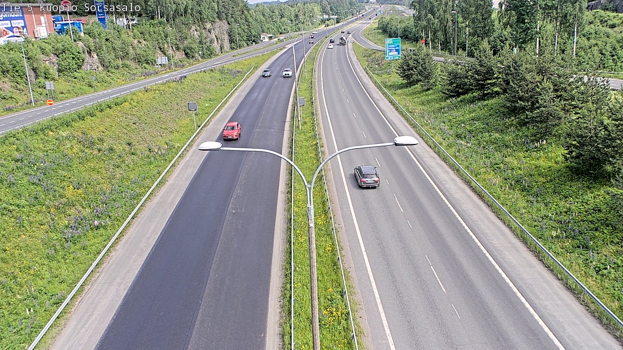 Kelikamerat Kuva Tie 5 Kuopio, Sorsasalo, Kuopio, Pohjois-Savo