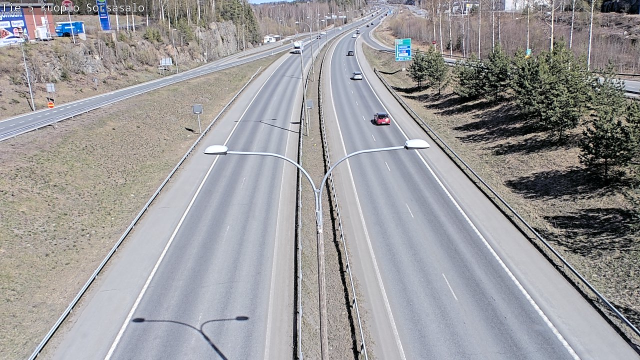 Kelikamerat Kuva Tie 5 Kuopio, Sorsasalo, Kuopio, Pohjois-Savo