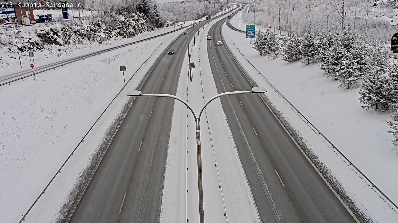 Weather Camera Image Road 5 Kuopio, Sorsasalo, Kuopio, Pohjois-Savo
