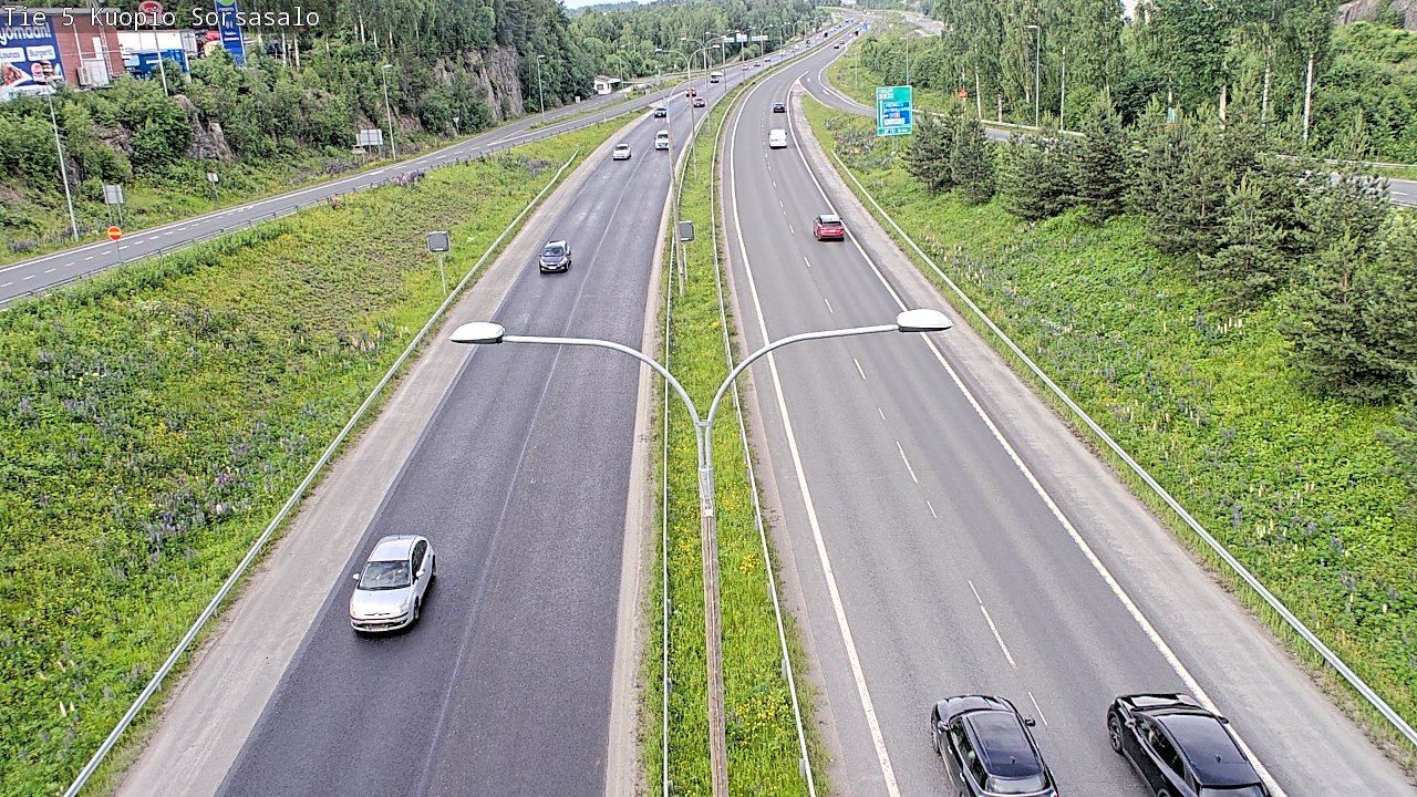 Kelikamerat Kuva Tie 5 Kuopio, Sorsasalo, Kuopio, Pohjois-Savo