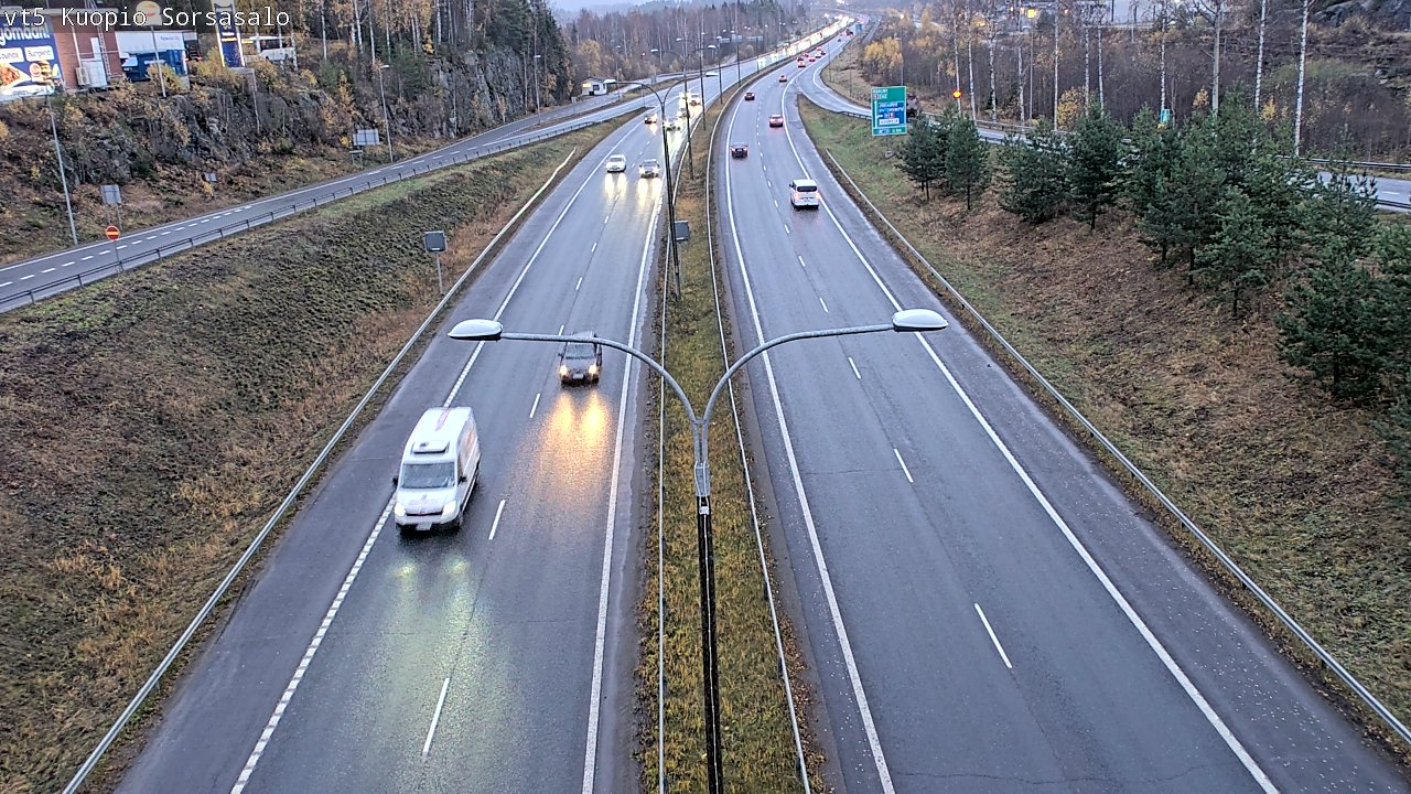 Kelikamerat Kuva Tie 5 Kuopio, Sorsasalo, Kuopio, Pohjois-Savo