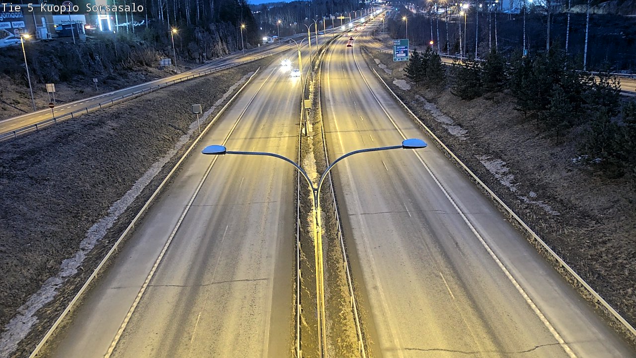 Weather Camera Image Road 5 Kuopio, Sorsasalo, Kuopio, Pohjois-Savo